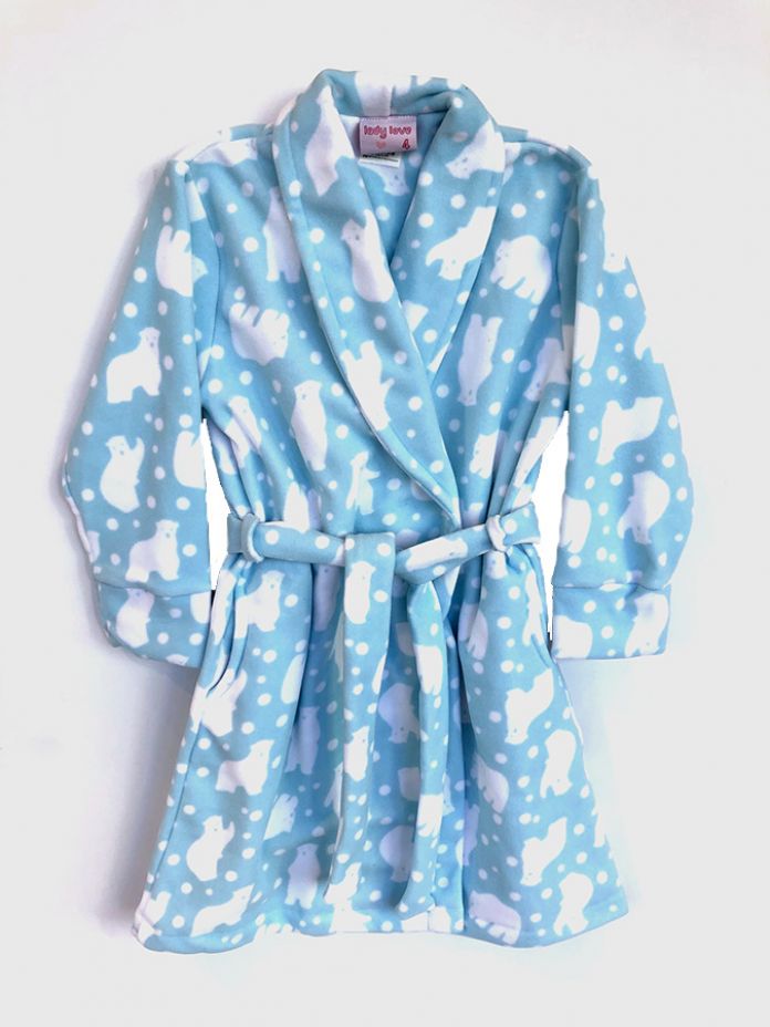 Bata de Polar Estampado