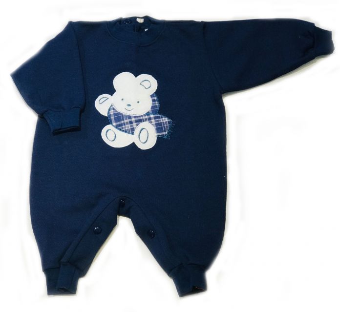 Enterito Frizado sin Pie con Conejo Bordado