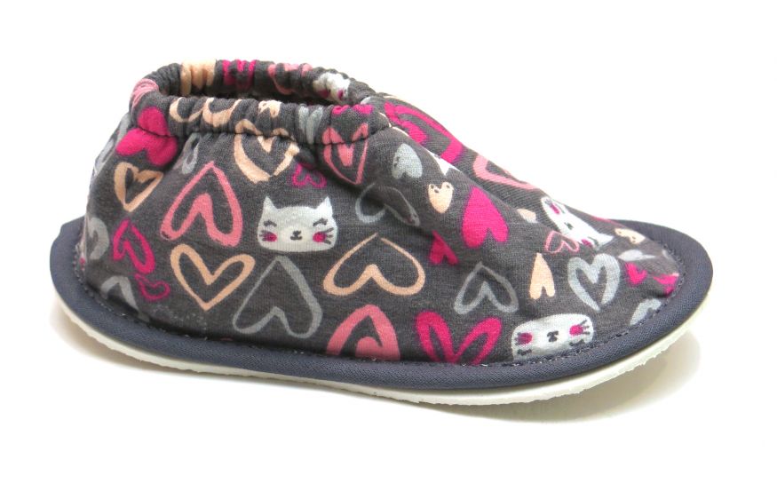 Pantufla Estampada Algodón con Base