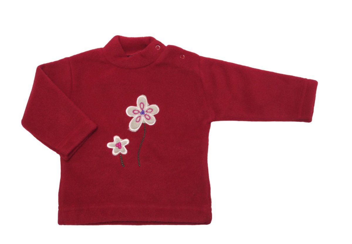 Buzo de Polar con Aplique de Flor