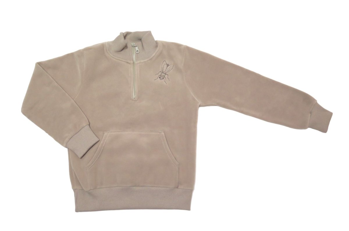 Buzo Polar con Cierre y Mosca Bordada