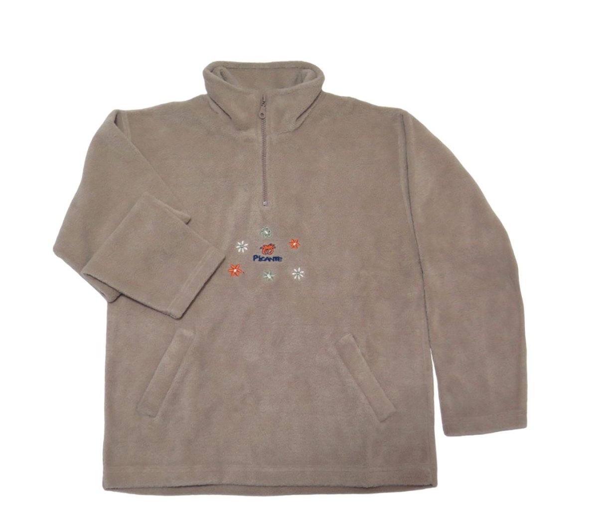 Buzo Polar Bordado Flores