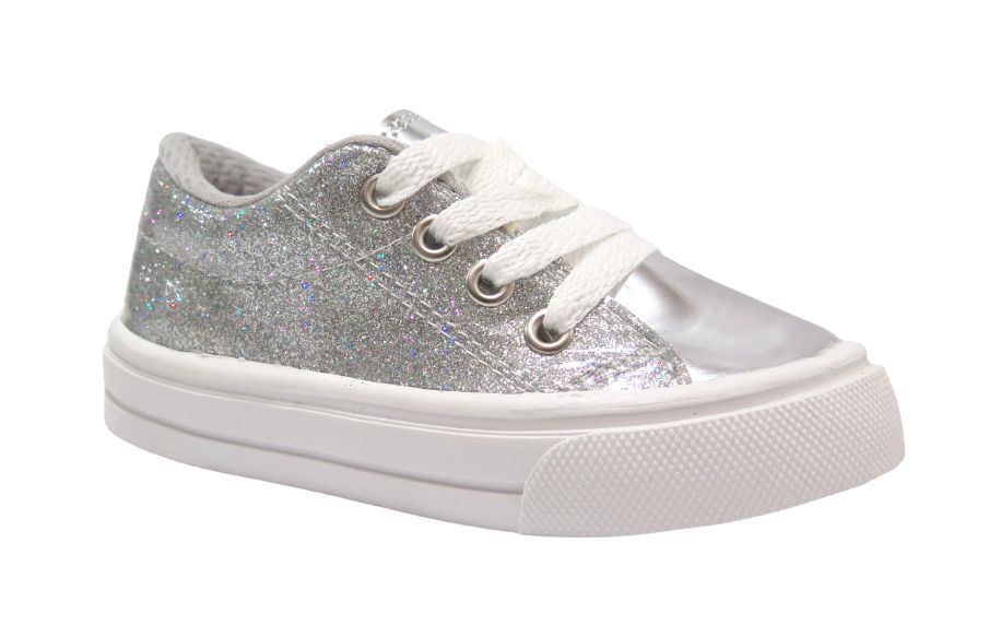 Zapatilla Glitter Con Cordon