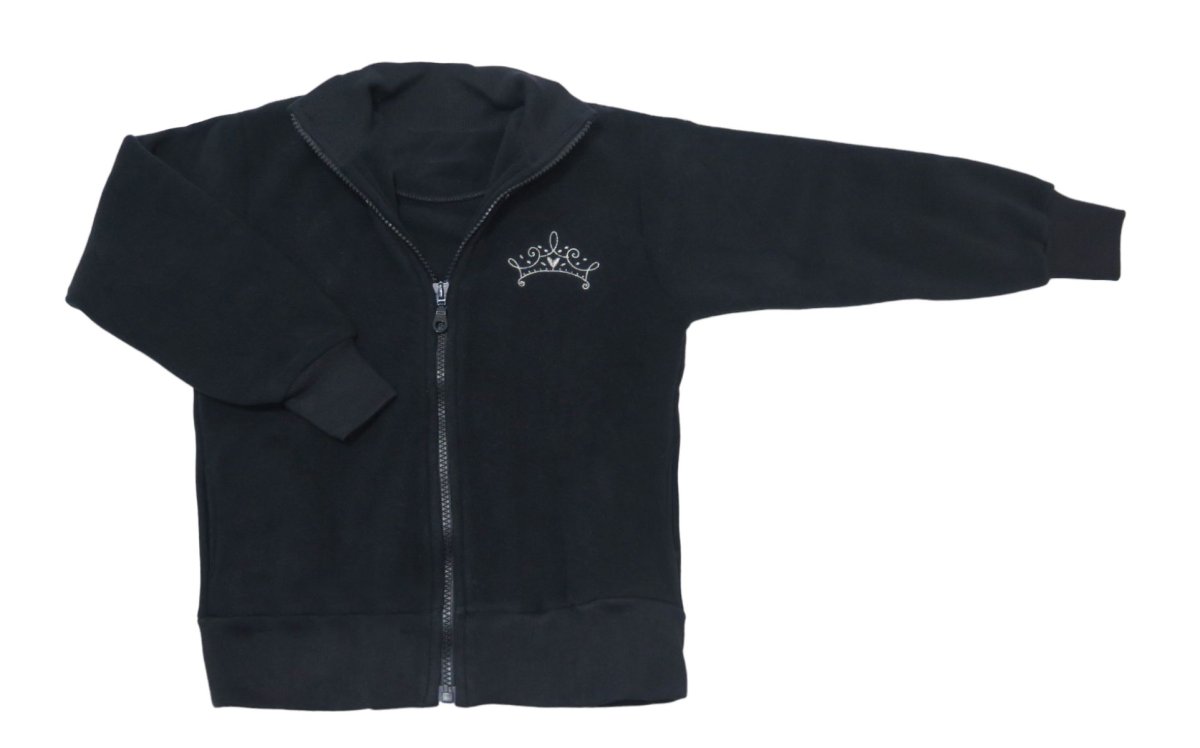 Campera de Polar con Corona Bordada