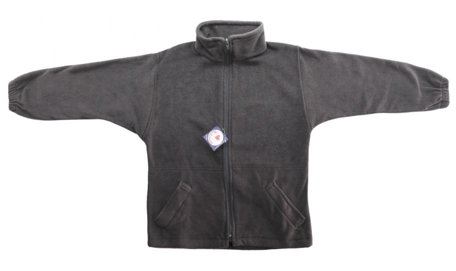 Campera de Polar Liso con Cierre