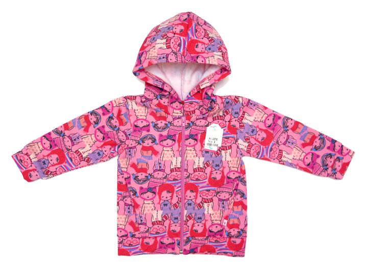 Campera Frizada Nena Estampada