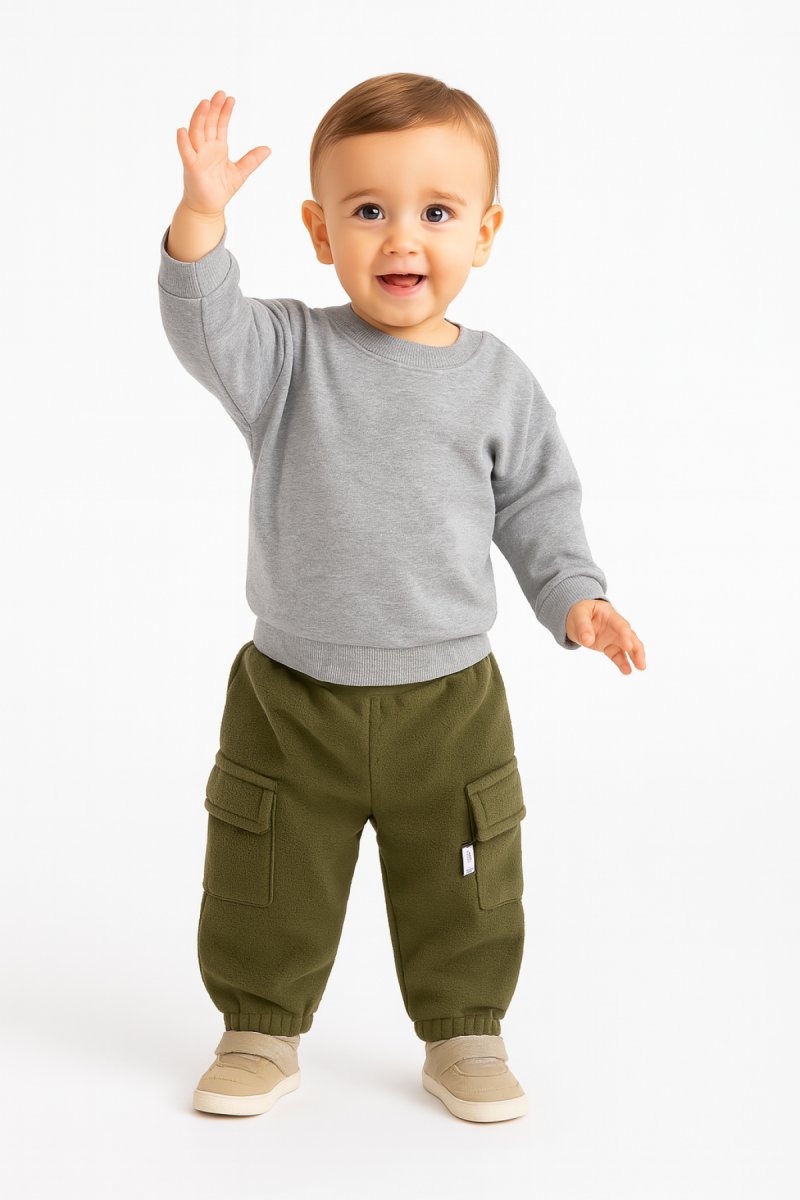 Pantalon de Polar Cargo con Puño