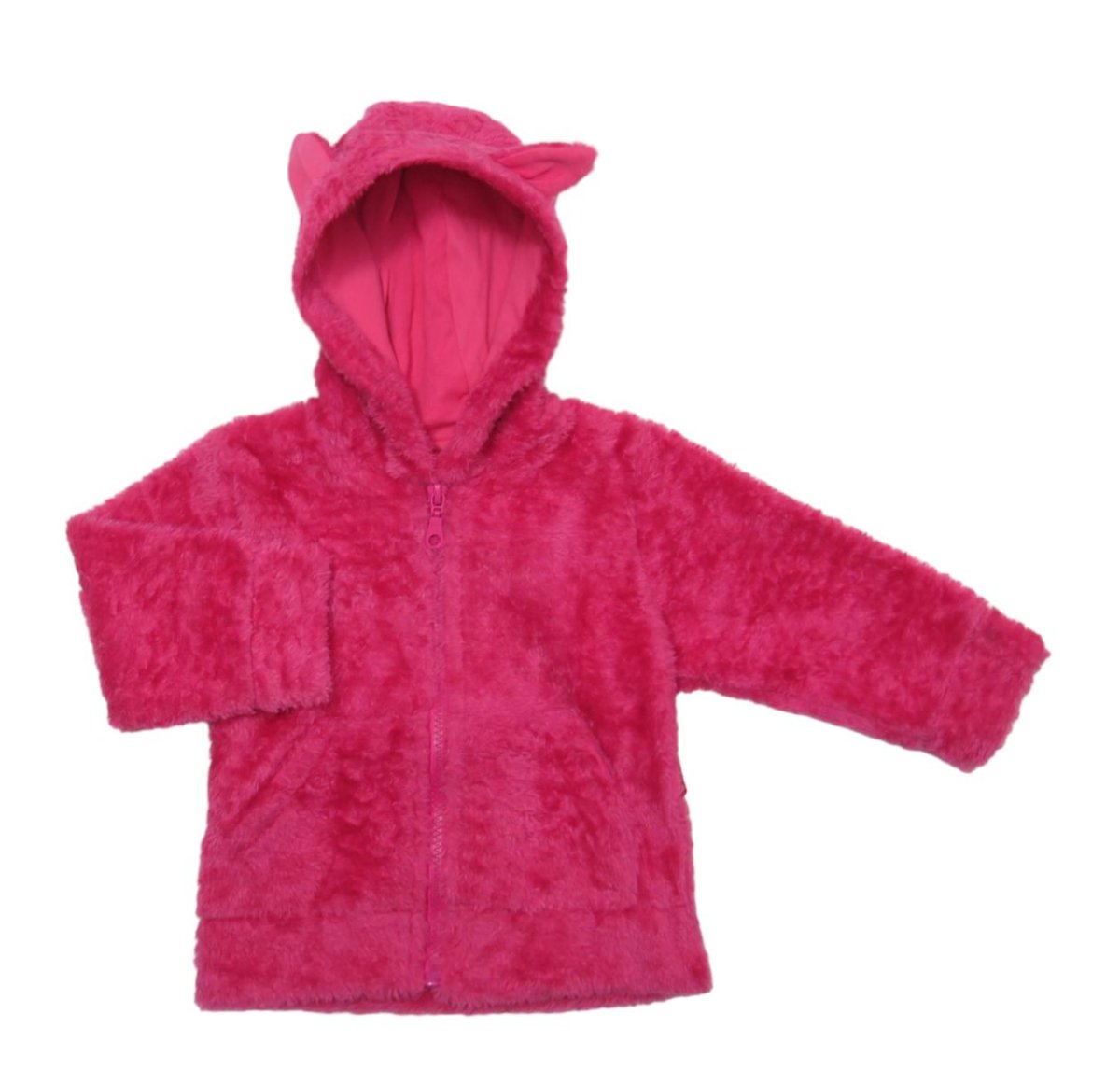 Campera Peluda Con Capucha