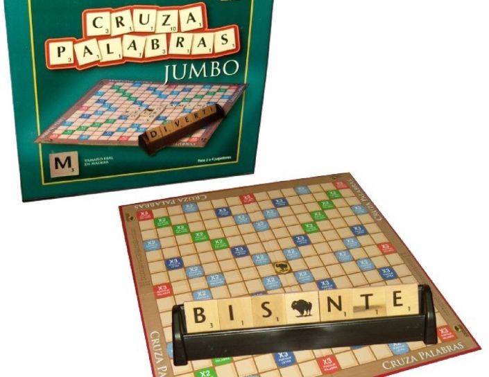 Juego de Mesa - Cruza Palabras - Jumbo - Tamaño real en Madera