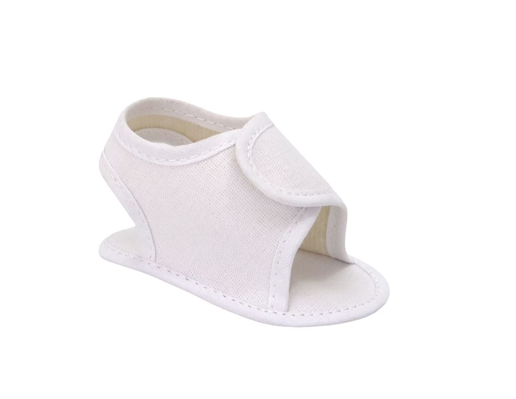 Sandalia Tela Lona Lisa con velcro sin Base