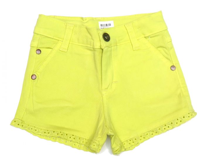 Short de Gabardina con Broderie