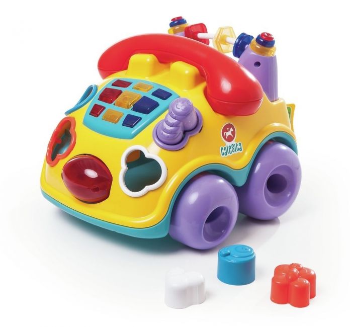 Telefono con Ruedas para Arrastre, Encastre, Actividades, Luces y Sonidos