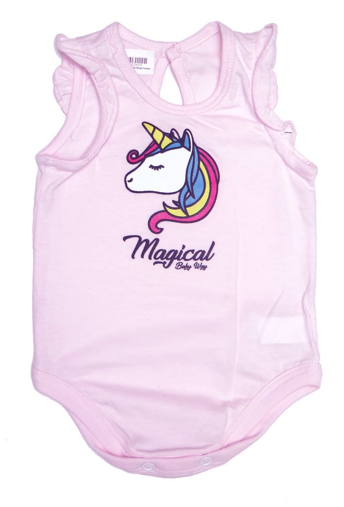 Body sin Mangas Estampado Unicornio