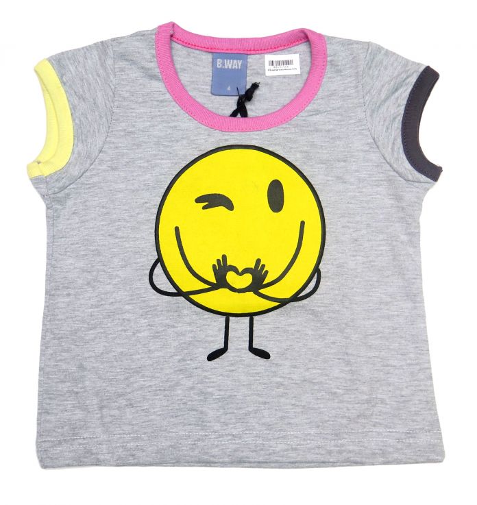 Remera Musculosa sin Mangas Estampado Carita Feliz