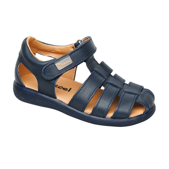 Sandalia Franciscana Cuero Con Velcro