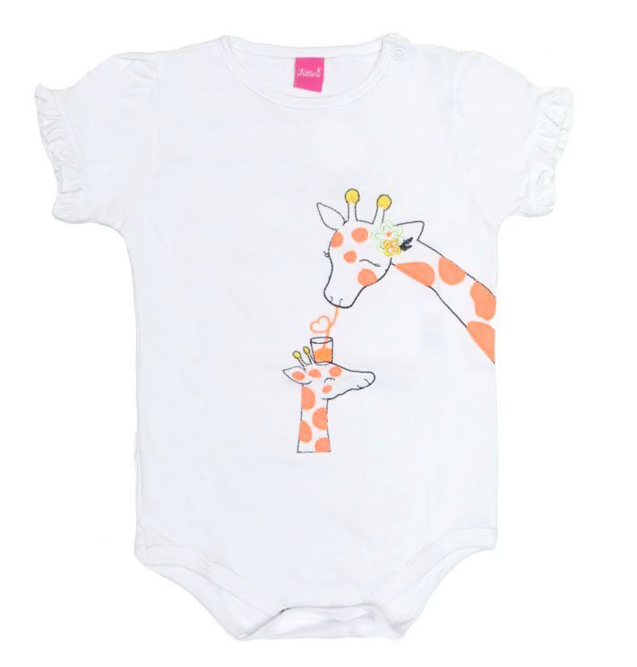 Body Bordado Jirafa con Manga