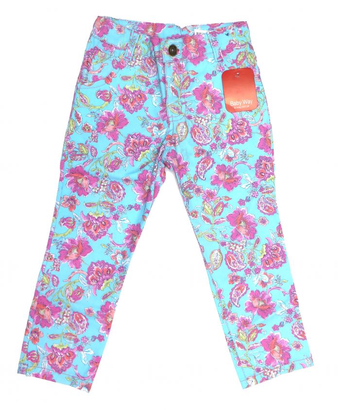 Pantalón Arauca Gabardina Con Flores