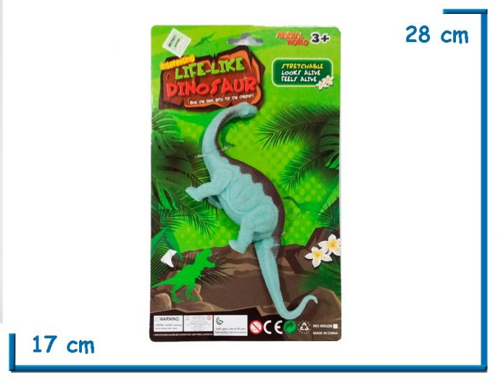 Animales Reptiles de Goma Soft - Se estiran - Dinosaurio Cuello Largo