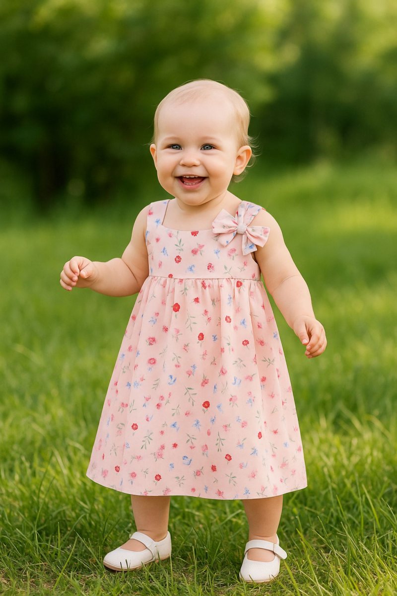 Vestido Tela Plana Con Bombacha Floreado
