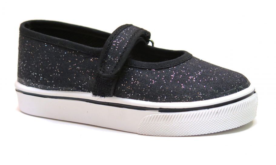 Balerina De Lona Con Glitter y Velcro