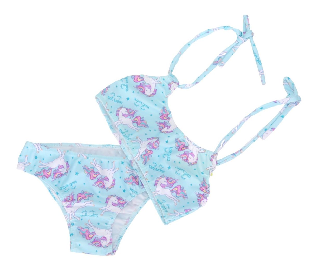 Malla De Baño 2 Piezas Estampado Unicornio