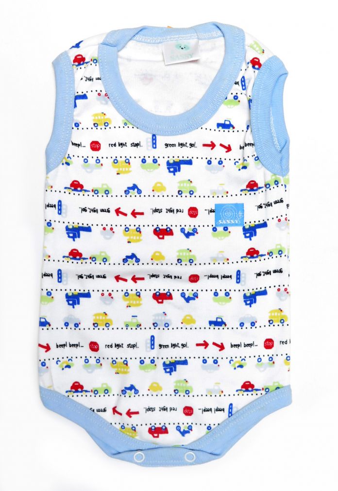 Body Interior Sin Mangas Musculosa De Algodon Estampado Autos