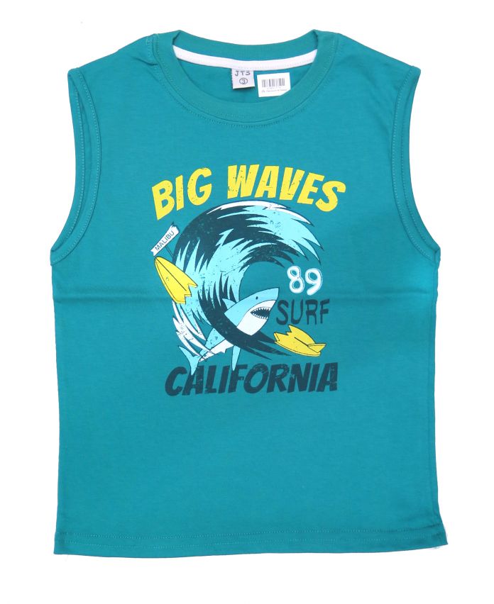 Musculosa Con Estampa Big Waves - Ola con Tiburon