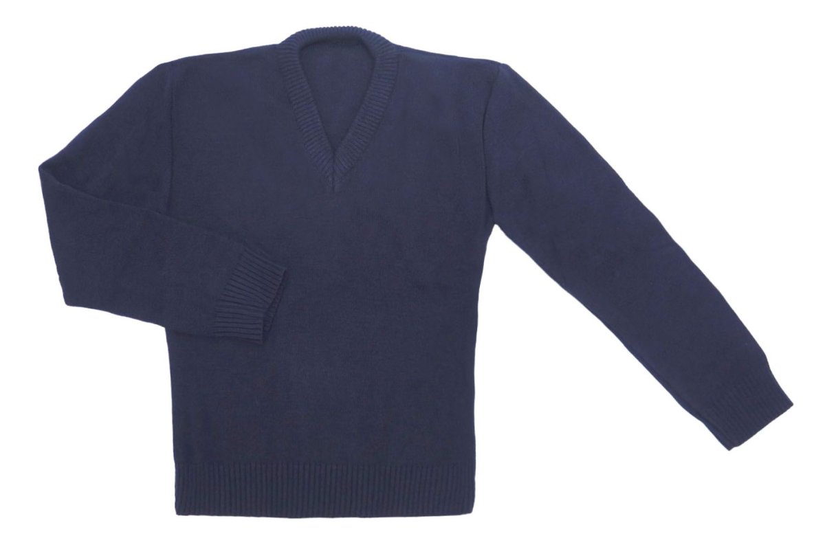 Pullover Sweater Colegial Escote V