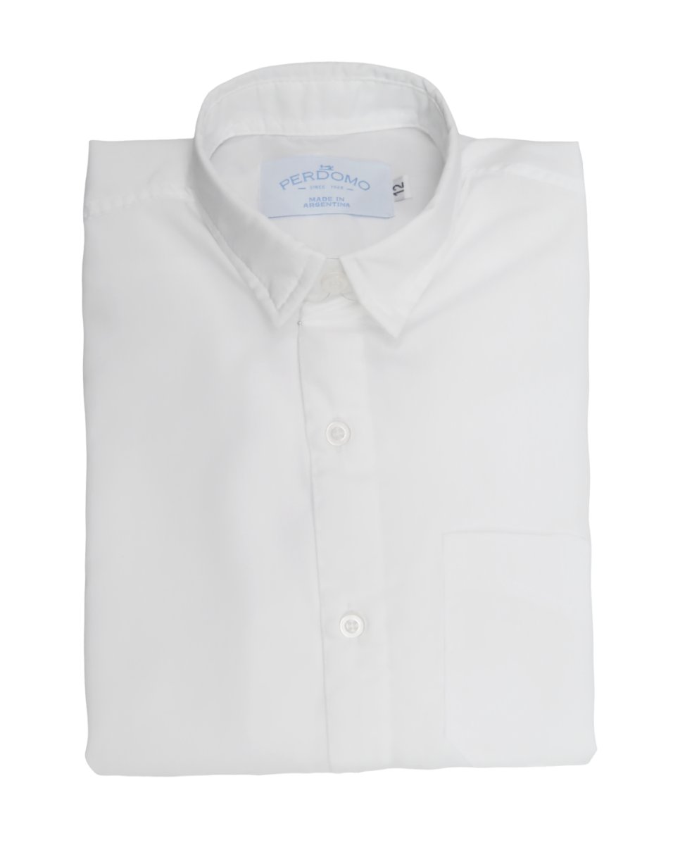 Camisa Colegial Manga Larga