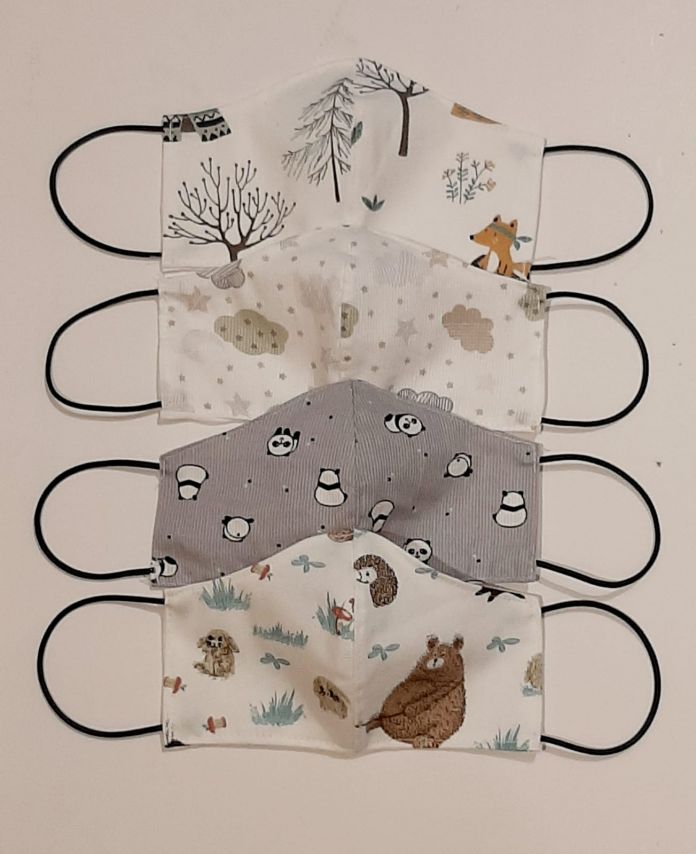 Barbijo Mediano Estampado - 6 a 12 Años