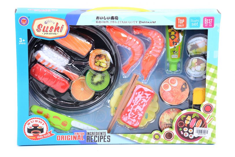Sushi con Accesorios - Juguete Comiditas con Utensilios y Accesorios