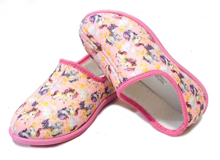 Pantufla Cerrada Tipo Zapatilla Unicornio