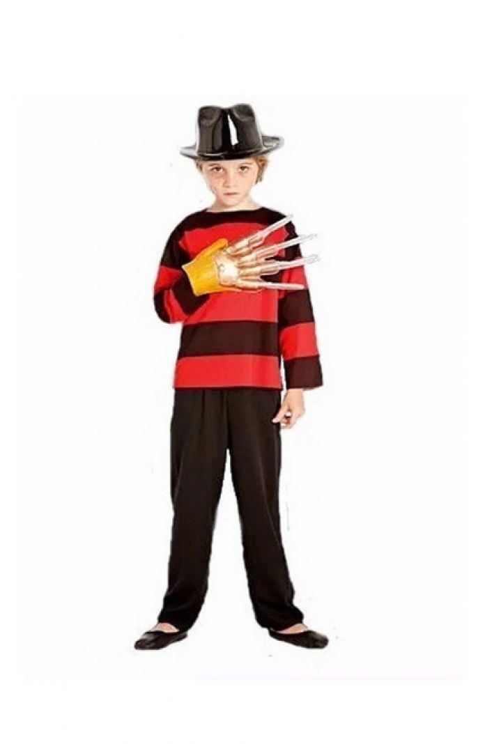 Disfraz Halloween Freddy Krueger  - Incluye Garra - Sin Sombrero