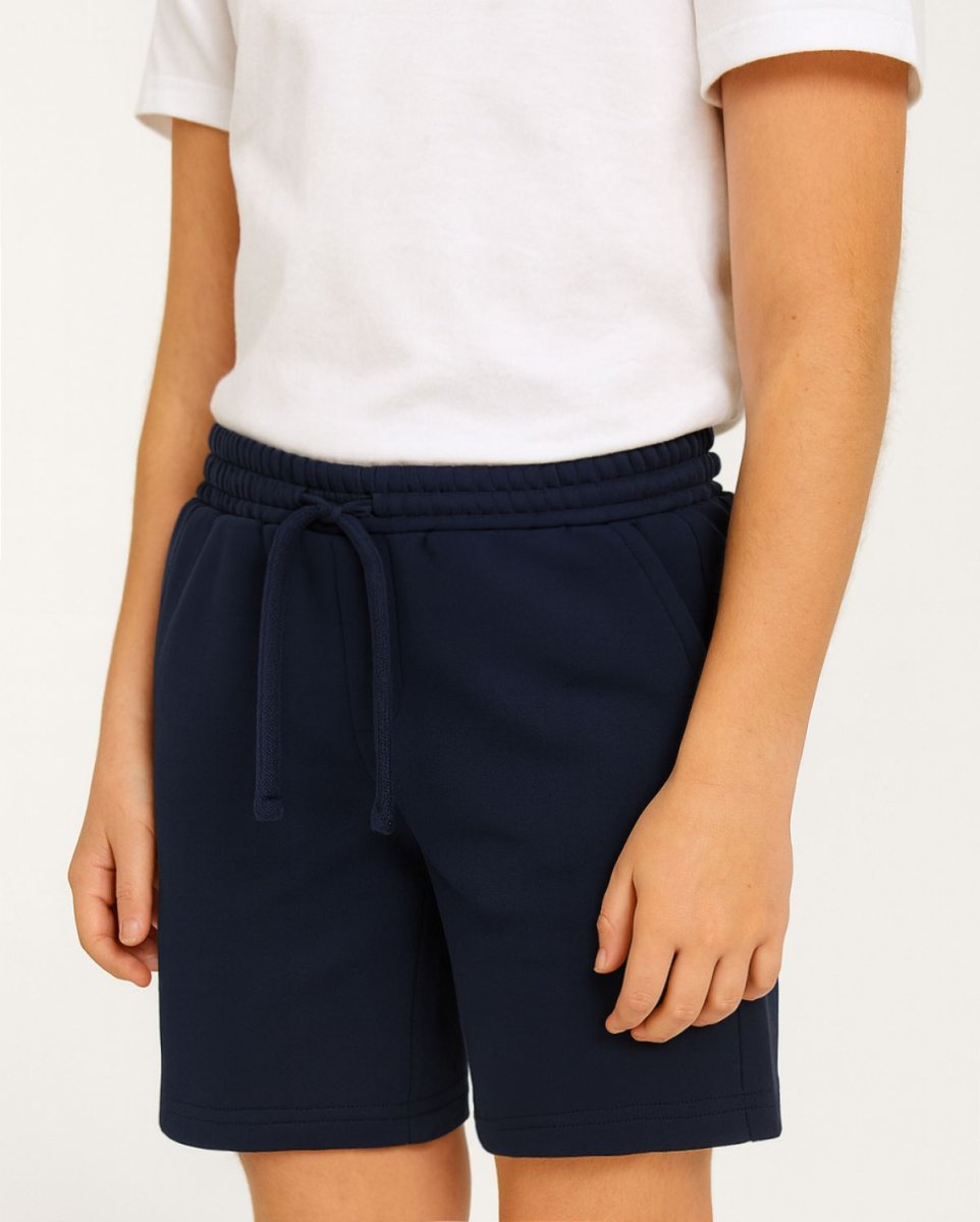 Short Bermuda Algodon Rustico Con Cintura Ajustable