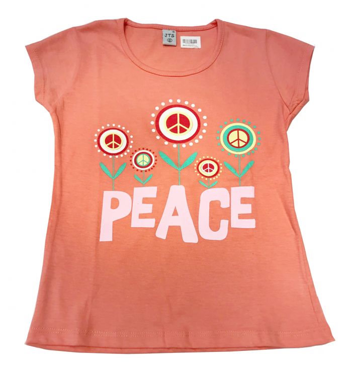 Remera Nena Manga Corta Peace