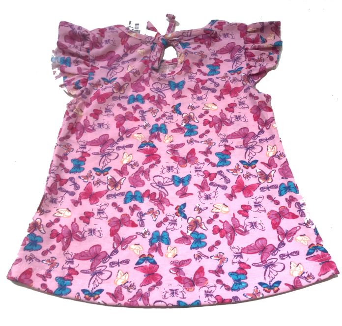 Remera Manga Corta Estampado Mariposa