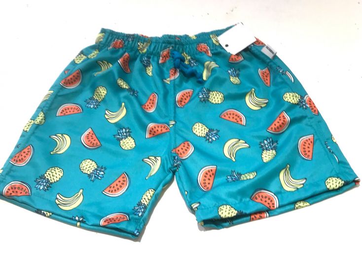 Short De Baño Microfibra Con Cintura Elastizada Estampado