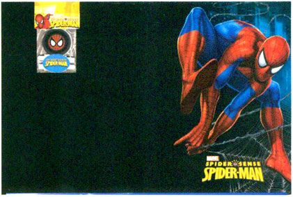 Pizarron Spider man de colgar 40 x 59 cm. Incl 2 tizas y borrador