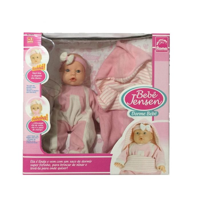 Bebote Bebe Jensen - Incluye Chupete Y Saco De Dormir - Llora Y Rie