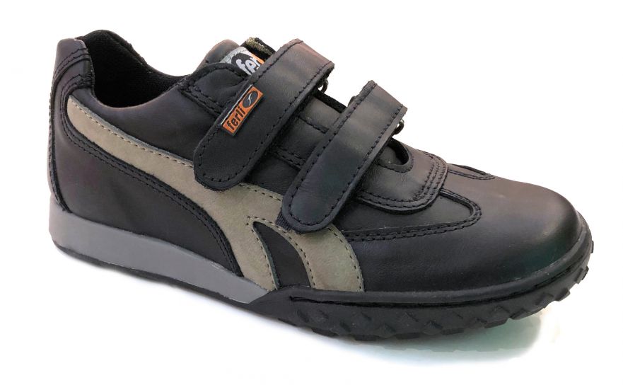 Zapatilla Cuero Doble Velcro