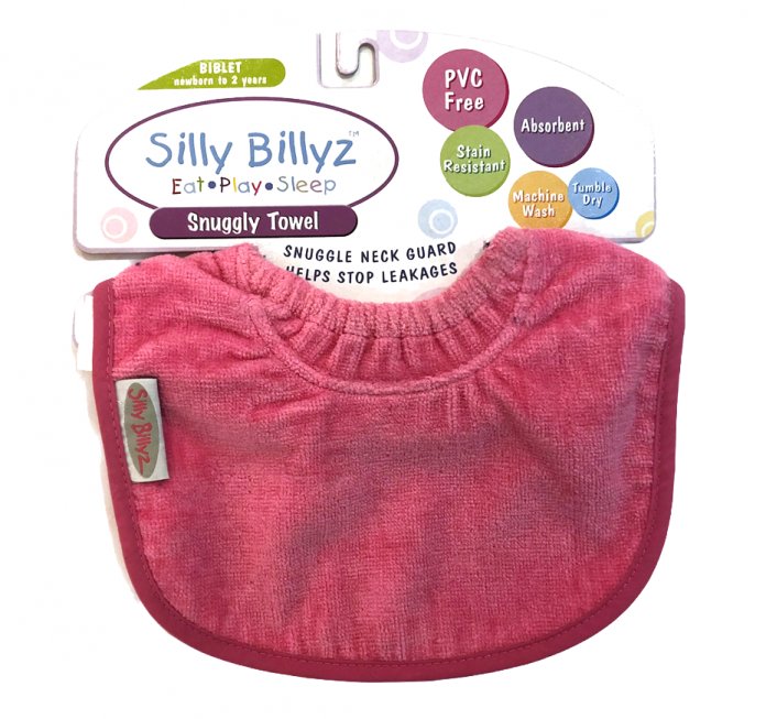 Babero Plush Y Silver Con Broche