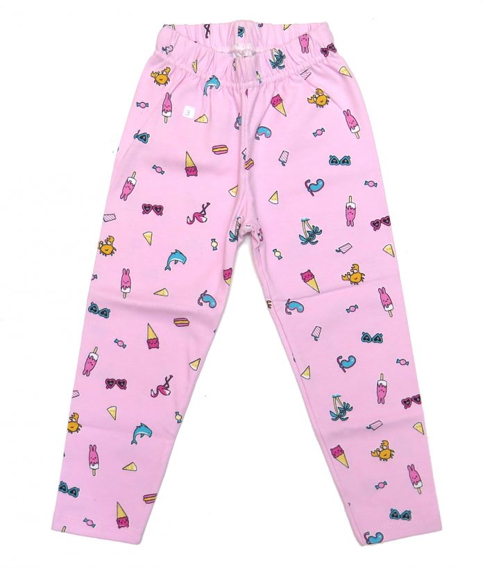 Calza Algodon Y Lycra Estampa Helados