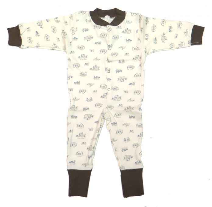 Enterito Pierna Larga Estampado Con Broche - Child