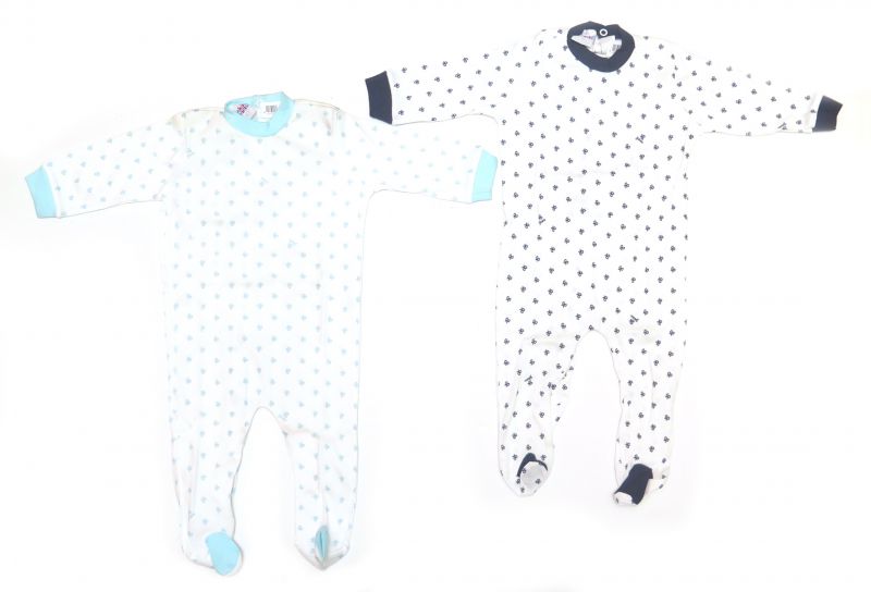 Enterito Con Pie Manga Larga Estampado Moño