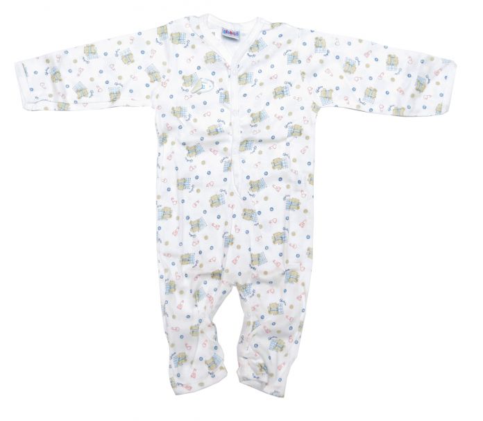 Enterito Pierna Larga Algodon Estampado Sin Pie