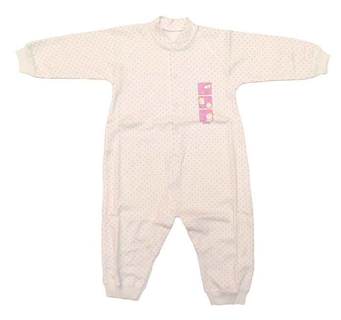 Enterito Manga Larga Sin Pie Estampado Lunares