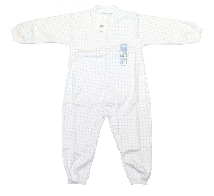 Enterito Manga Larga Sin Pie Estampado Lunares