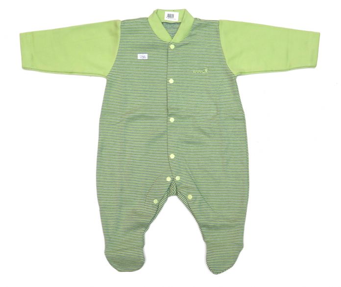 Enterito Manga Larga Con Pie Rayado