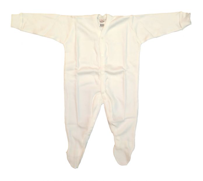 Enterito Algodon Con Pie Manga Larga Liso