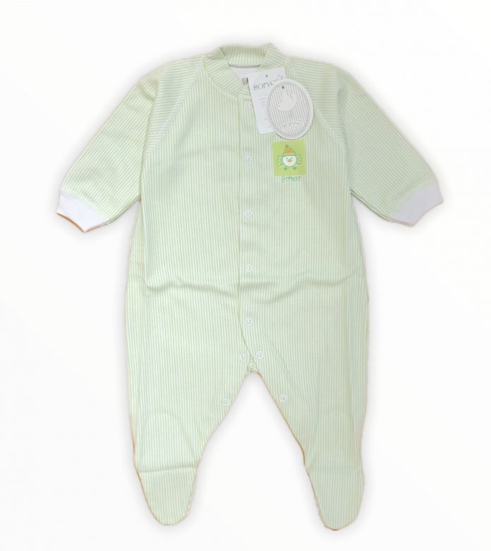 Enterito Manga Larga Con Pie Rayado